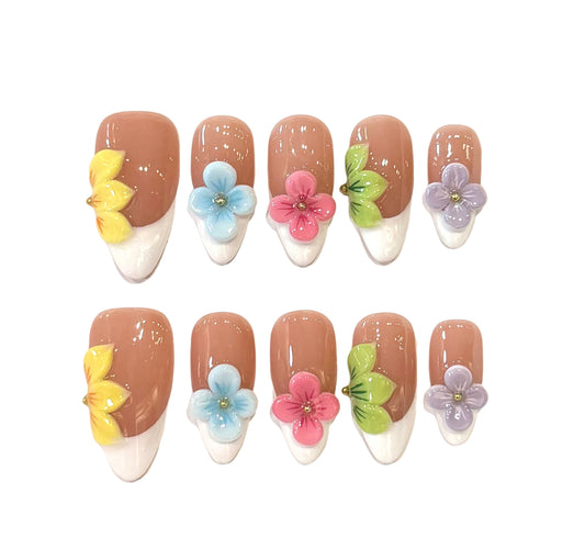 法式🌺彩色花卉